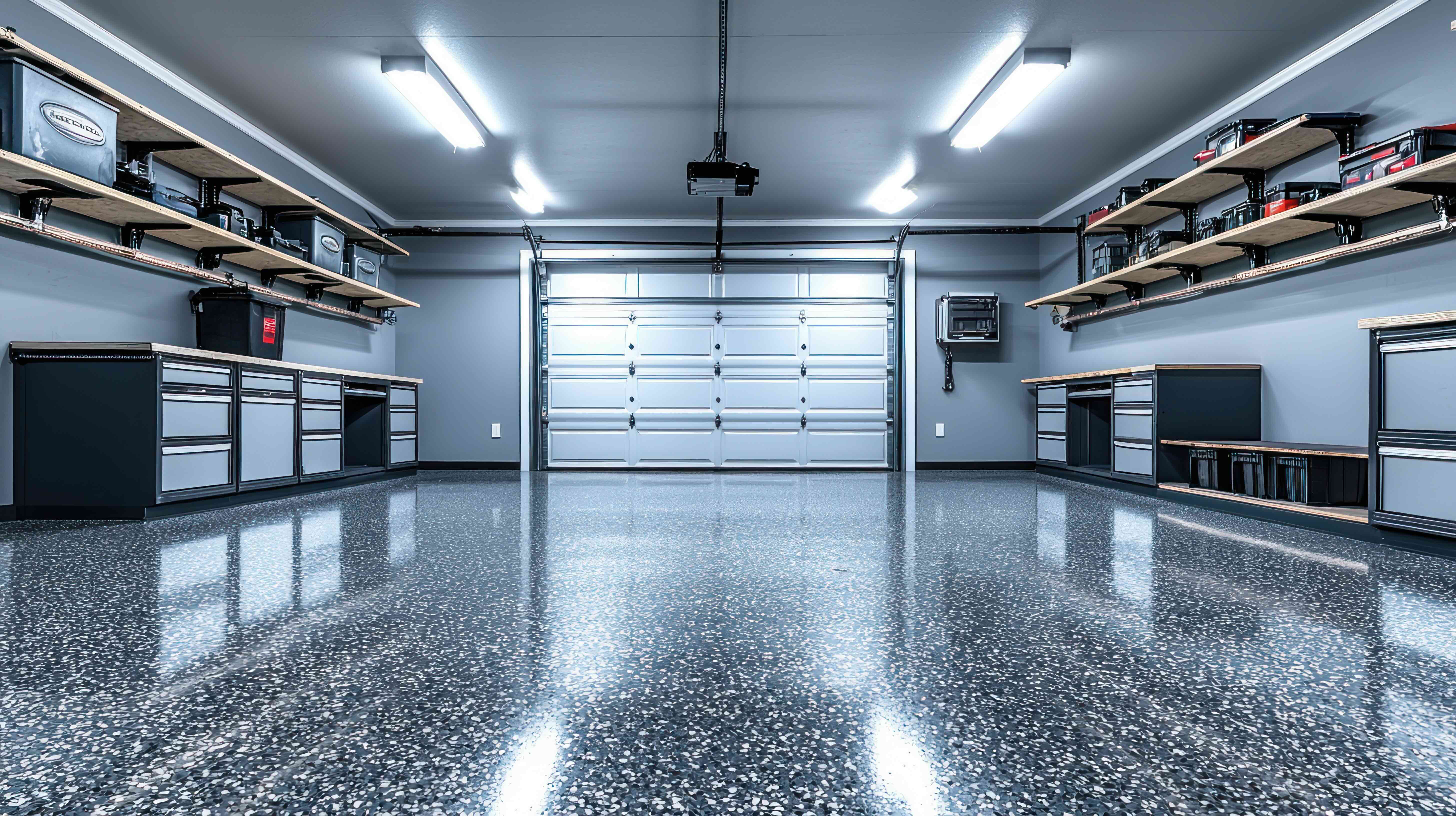 Commercial epoxy flooring interior